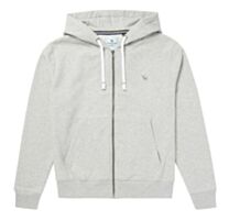 Grey Marl Blue Sturdy Fit Zip-Up Hoodie