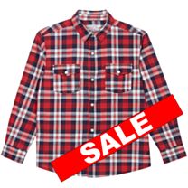 Red Mix Boys Plus size, Generous Fit Long Sleeved Shirt
