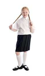 Fully Elasticated Box Pleat School Skirt - Sizes 18-46in