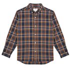 Teal Checked Boys Plus size, Generous Fit Long Sleeved Shirt. 32 – 46 inch chest