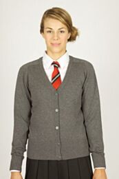 Trutex Girls Fit Cotton V-Neck School Cardigan available in 3 colours, sizes from age 2-3 to 2XL