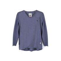 Girls Sturdy Fit Long Sleeve Top Indigo Blue. Ages 4-13