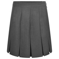 Stitch Down Box Pleat Skirt with Waist Adjuster