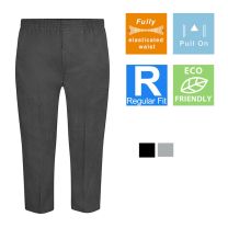 'Sturdy' Fully Elasticated Pull Up Trousers 9-15 Years