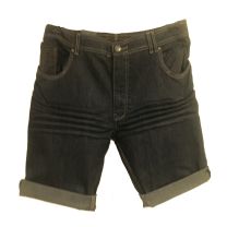 Denim Shorts plus fit, half elasticated - Ricky Design - 24-40in Waist