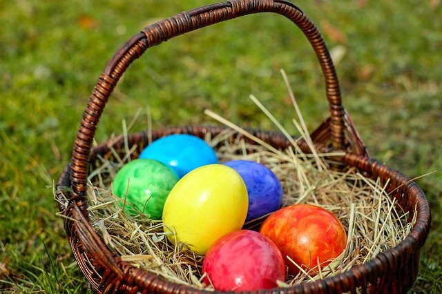 colorful easter eggs